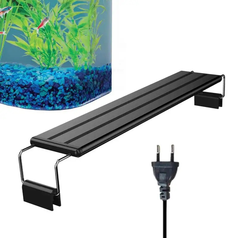 

LED Aquarium Light Full Spectrum Reef Plant Fish Tank Light With Extendable Brackets Aquatic Plant Grow Light For Aquarium