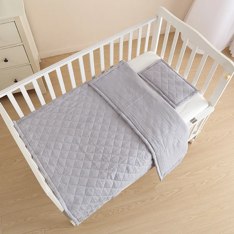 Baby Quilt Spring Cotton Soft Skin-friendly Breathable Baby Sleeping Cover Blanket Outdoor Stroller Warm Mat Cartoon Kid Bedding