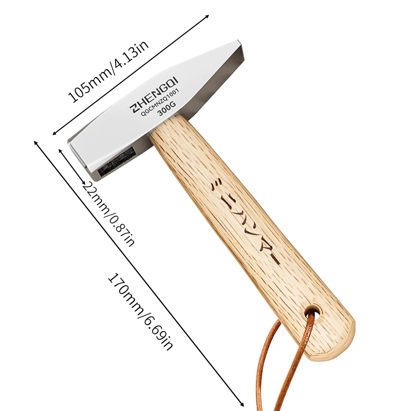 Mini Claw Hammer Household Tools Commonly Used in Woodworking Knock Out Nails Wooden Handle Small Hammer High Carbon Steel