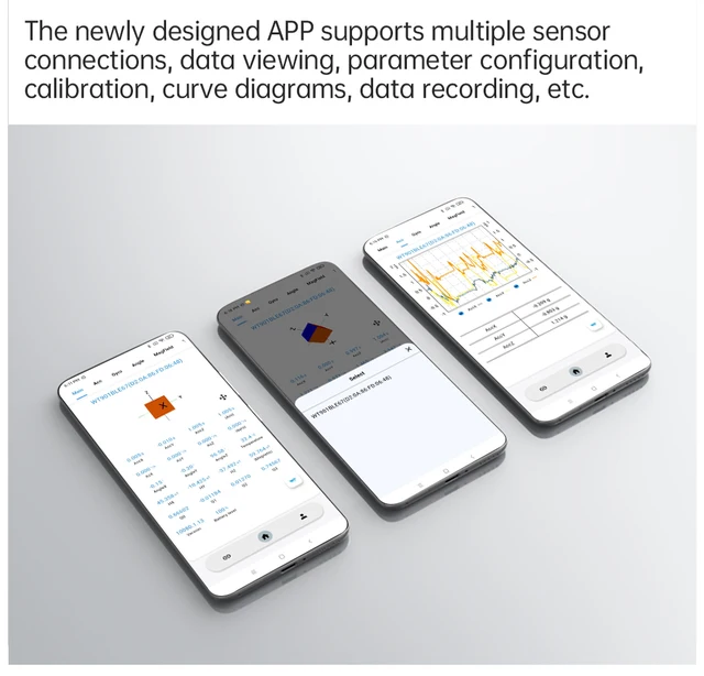 Accelerometro Bluetooth 5.0 WT901BLECL | Giroscopio 9 Assi + Filtro Kalman | Per Monitoraggio Movimento E Inclinazione