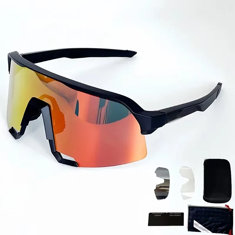 White Men's Cycling Discoloration Goggles S3 S2 Glasses Bicycle Goggles Sports Sunglasses Polarization Road Bikes Accessory 6