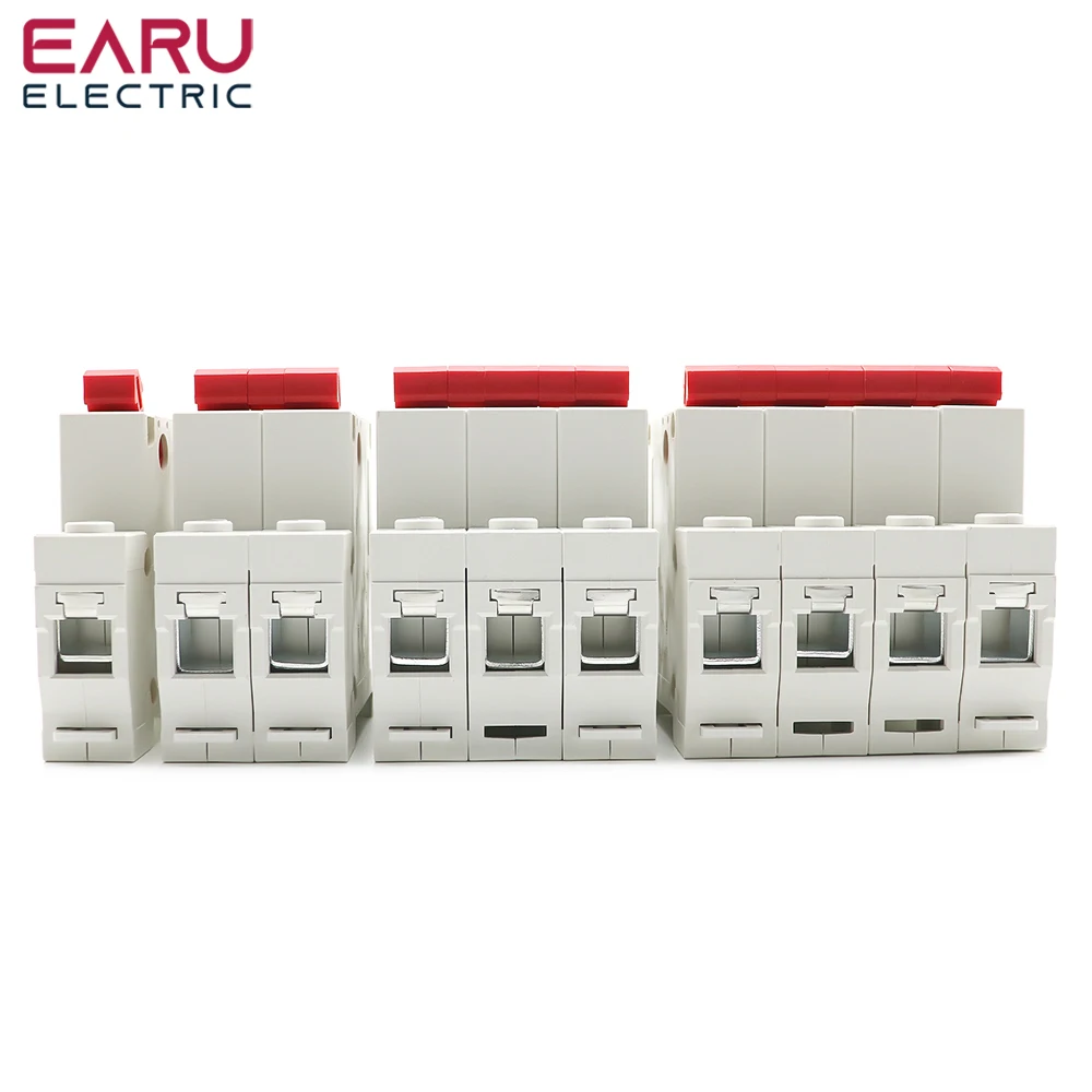 Din Rail 1P 2P 3P 4P 40A 63A 100A 125A Knife Main Switch Isolating Switch for Home Industrial Use Circuit Breaker AC 230V 400V circuit breaker