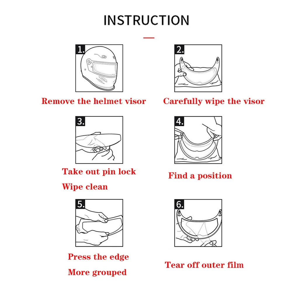 Capacete viseira filme anti nevoeiro viseira capacetes lente filme para agv k1 k3sv k5 pista gpr gp rr corsa capacete da motocicleta acessórios