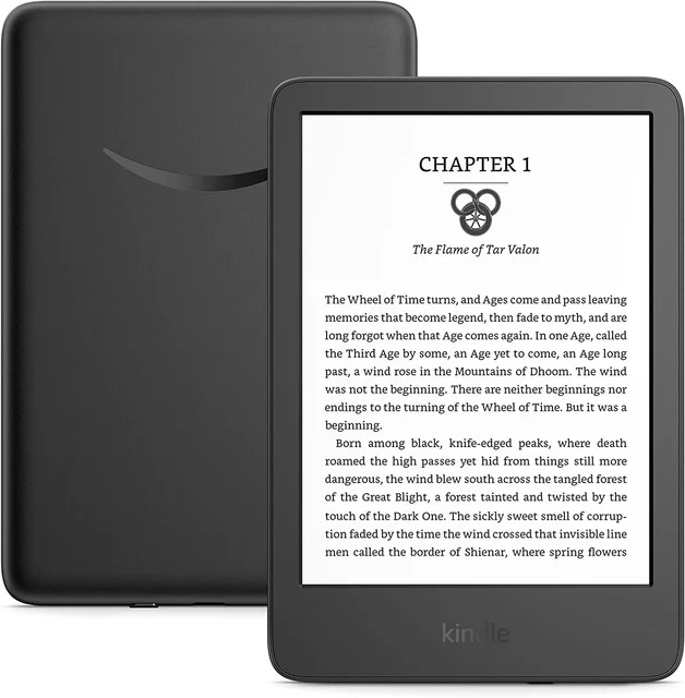 Kindle-lector de libros electrónicos, dispositivo con luz frontal  integrada, Wi-Fi, 16GB, pantalla de tinta electrónica de 6 pulgadas, color  negro, versión 2022 - AliExpress