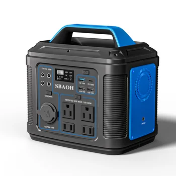 Portable Generator 296Wh 300W Powerstation with AC Outlets, 1