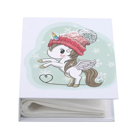 

100-Page Interleaved Photo Album Children's Cartoon Memorial Album Family Decoration Photo Collection Book