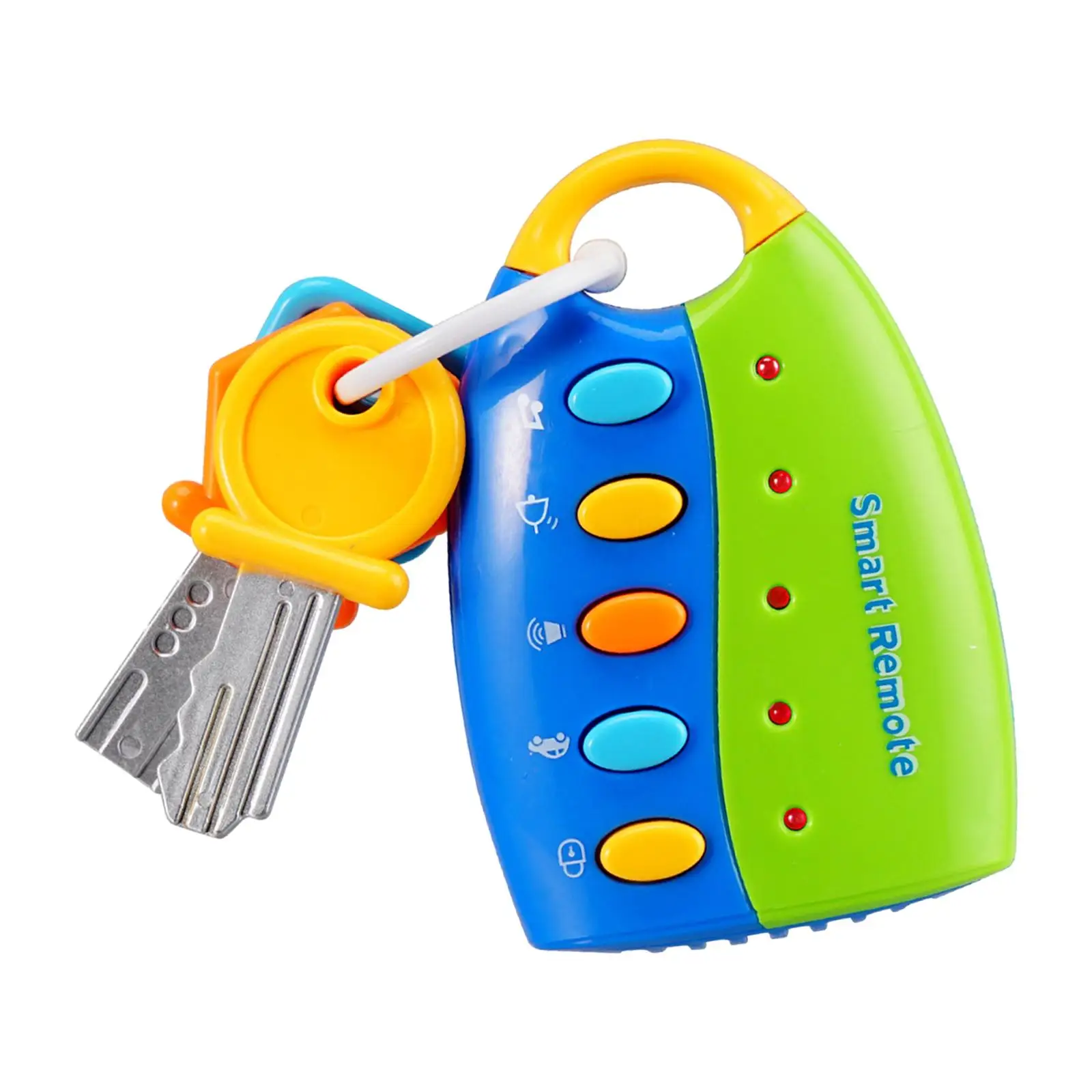 Baby Car Keys Toy Role Playing Sensory Pretend Play Musical Remote Key Toy with Sound and Lights for Baby Children Toddlers Kids