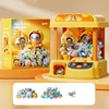 DIY Automatic Doll Machine Kids Coin Operated Play Game Mini Claw Catch Toy Crane Machines Music Doll for Christmas gifts 6