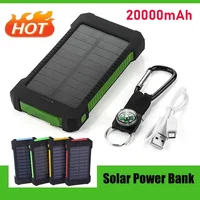 New 20000mAh portable Solar Power Bank Outdoor Wild Fishing Camping Large Capacity Backup Power Supply Rapid Charging Power Bank 1