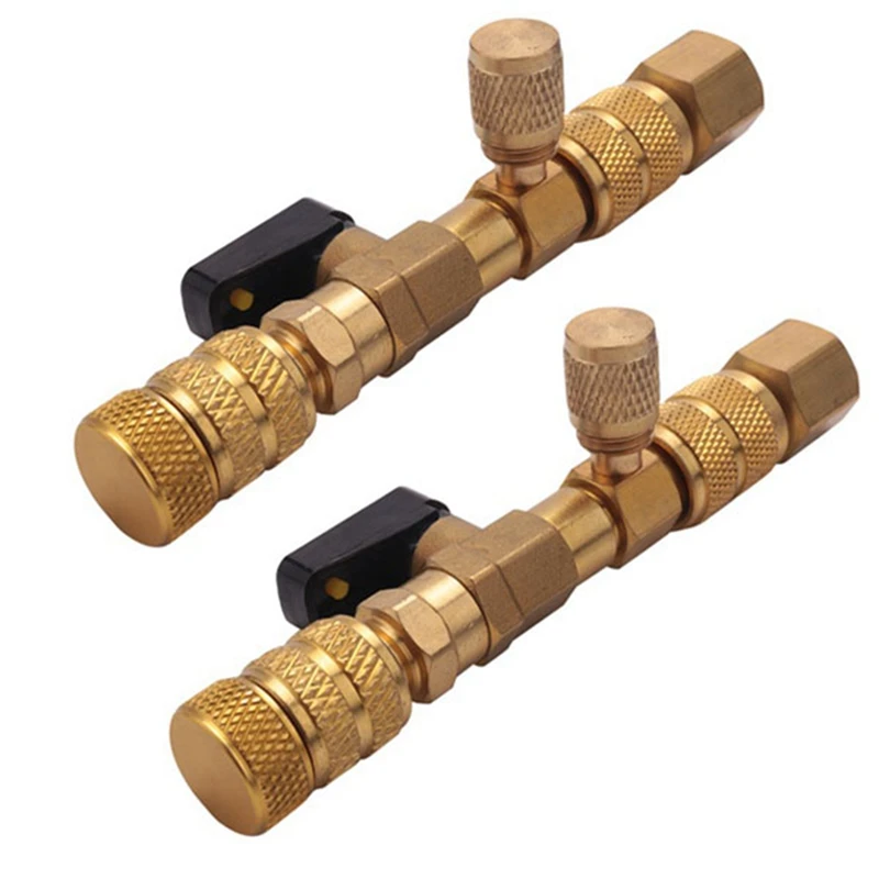 2 Set Sae Port Hvac Valve Core Removal Installer Tool R410A R22 Dual Size (Nessuna Perdita Di Gas)