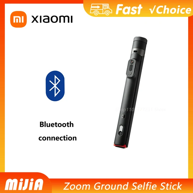 Original New Xiaomi Mijia Zoom Ground Selfie Stick Bluetooth Remote Control Portable Multi-Functional Tripod