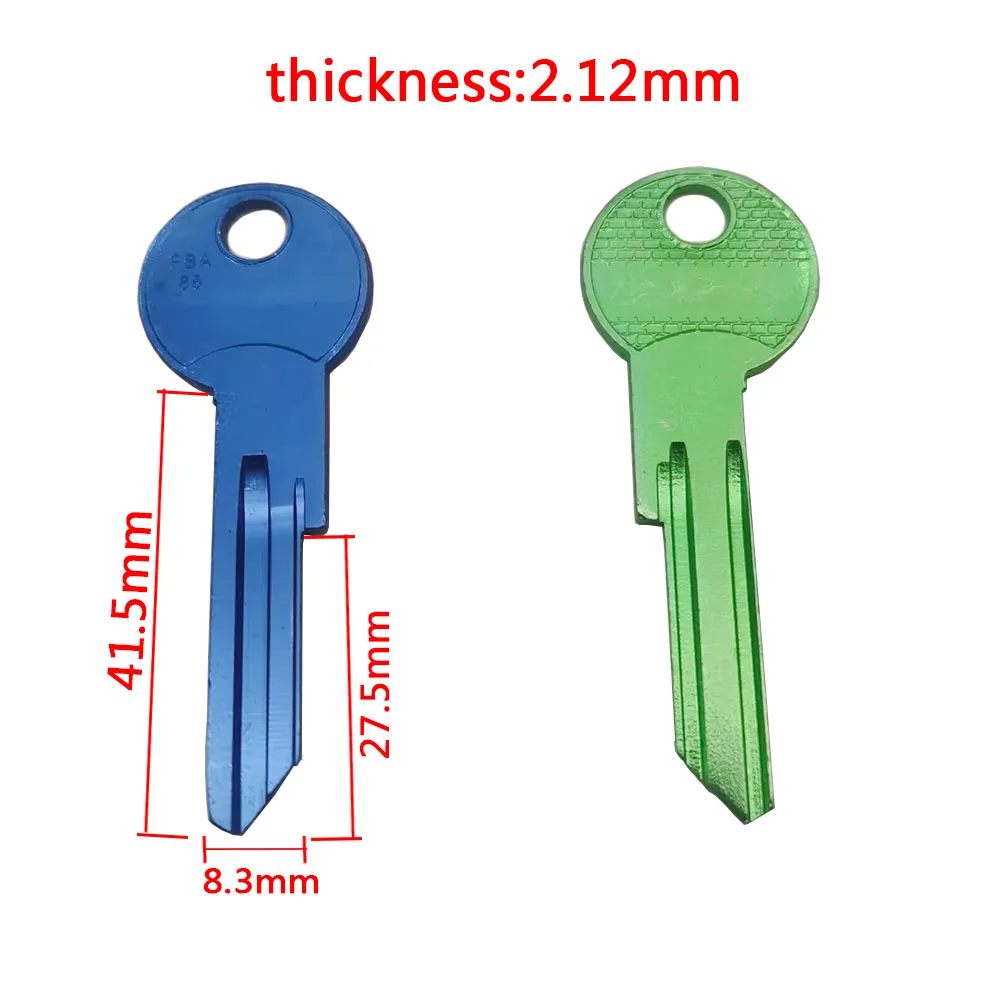 25PCS JS1640 Applicable import lock F85 color alloy key blank home key blank color random delivery