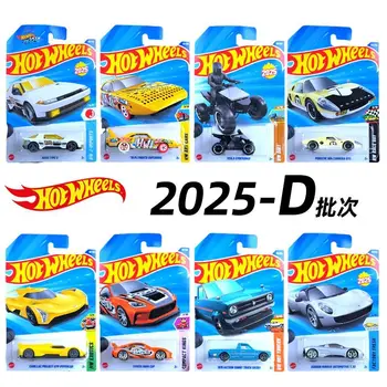 Hot Wheels Mainline Series Worldwide Basic Car 1/64 2025 Wave D Case Tesla K.i.t.t. Mazda Mx-5 Ford F-150 Toyota Gr86 Car Toys