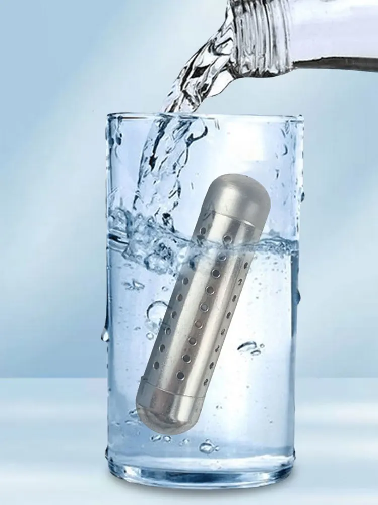 Stick per acqua alcalina - Filtro idrogeno portatile in acciaio inossidabile | Bacchetta per purificatore d'acqua a idrogeno pH Alkalizer | Depuratore d'acqua alcalino adatto ai viaggi per acqua pulit