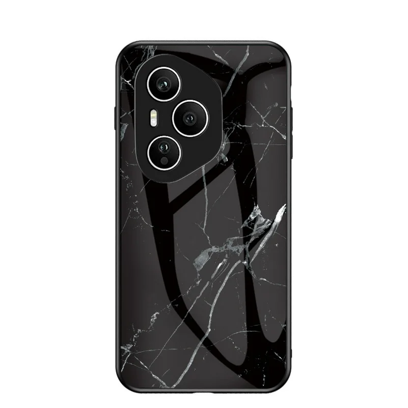 Glossy Marble Tempered Glass Phone Case