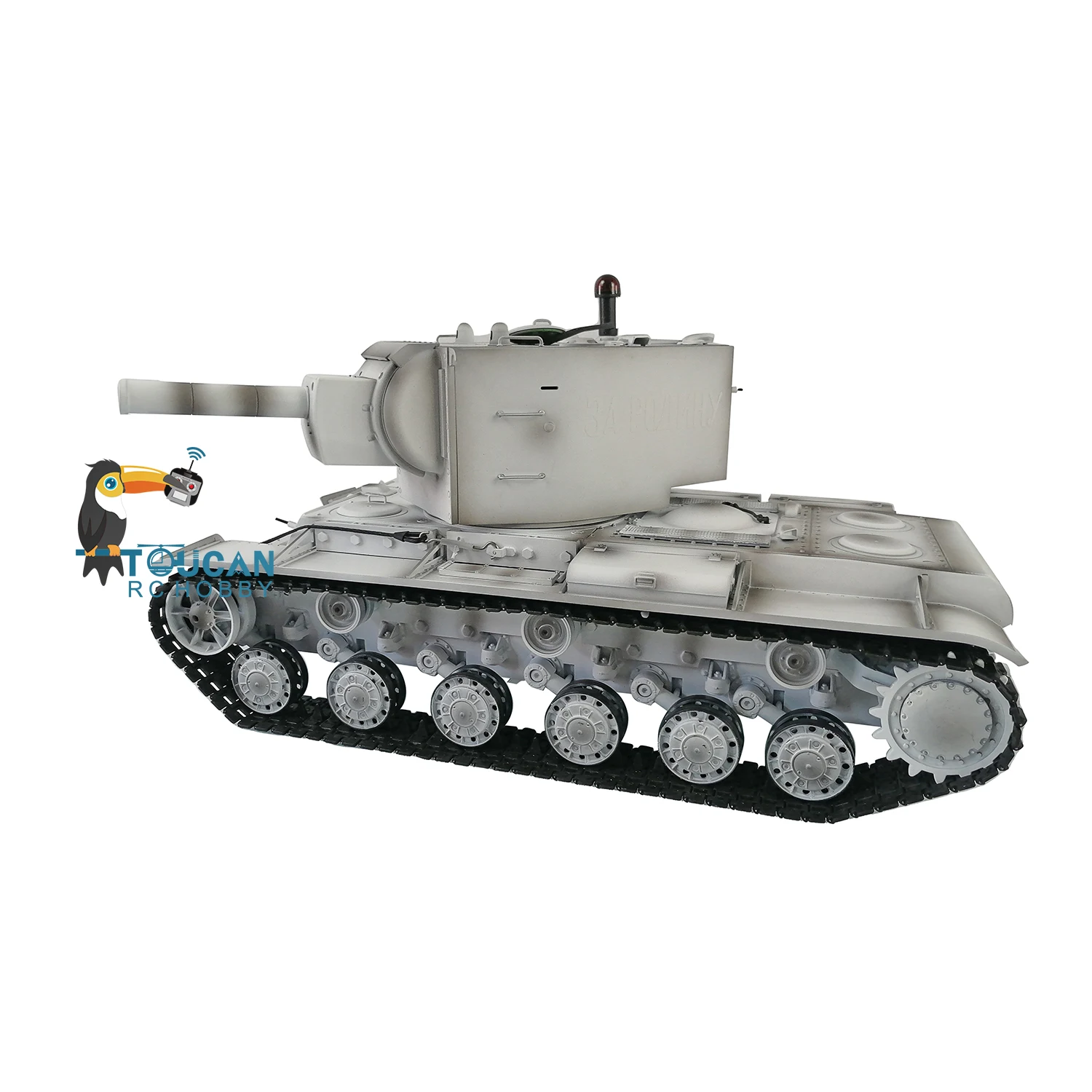 1/16 HENG LONG 7.0 Plastic Ver Soviet KV-2 Gigant RC Tank RTR 3949 Barrel Recoil BB Shooting Smoking Machine Gun TH20011-SMT4 4