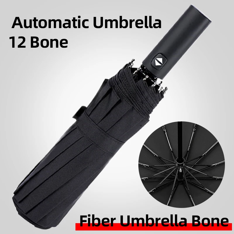 Car Fully Automatic Folding Rain Windproof Umbrella Sunshade For Chrysler 300c PT Cruiser Grand Voyager Pacifica Town Country