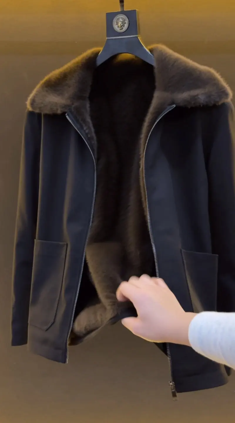 Hochwertige Fleecejacke, Modisch, Cool und Lässig, Trendiges Herren-Oberteil, Chinesischer Stil Übergrößen-Kleidung – Detail 5