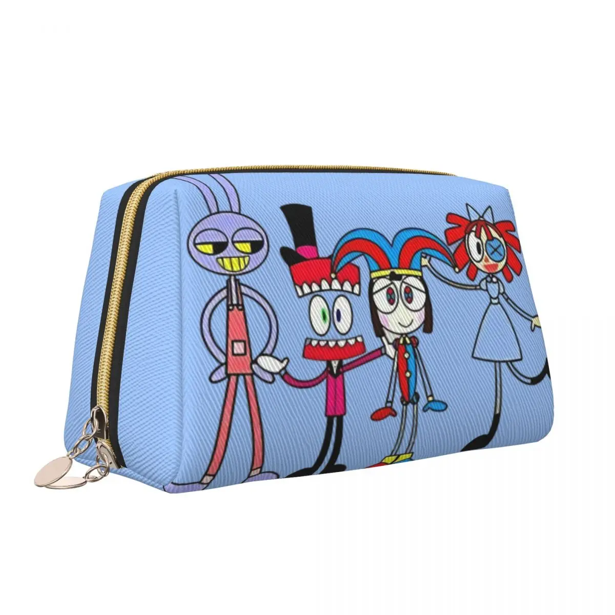 

Удивительные сумочки для косметики в виде цифр цирка, трендовая вместительная сумочка для Хранения Туалетных принадлежностей, Женские аксессуары Pomni Jax на молнии, красота, туалетные принадлежности