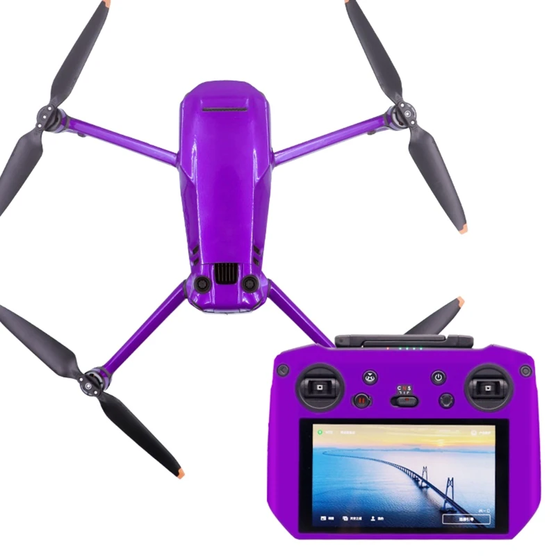 Waterproof Decal PVC Skin Decorative Stickers for for Mavic 3 Drone Skin Includes Drone and Controller