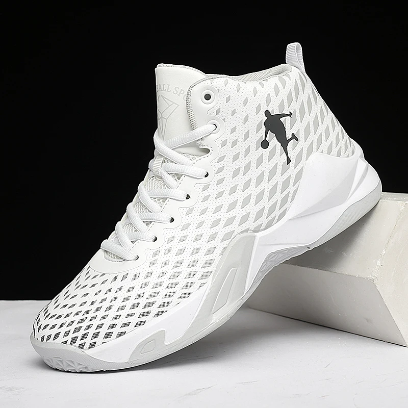 

Brand Professional Boys Men Basketball Shoes Women Basketball Sneakers Anti-skid High-top Couple Breathable Man Basketball Boots