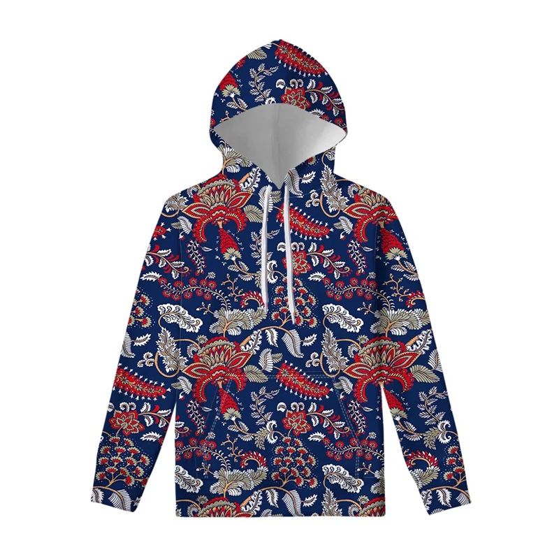 thumbnail image 1 of Sudadera con capucha para hombre de Harajuku con estampado gráfico de flores en 3D, ropa informal de gran tamaño, jerséis florales abstractos de gran tamaño de Harajuku, 1 of 4