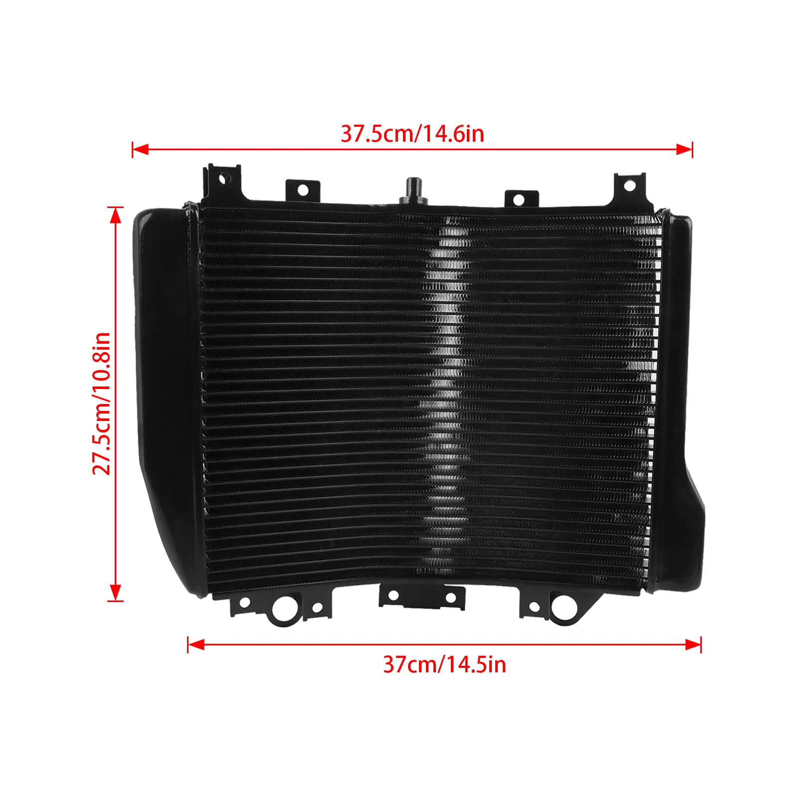 For KAWASAKI ZZR1200 ZZR 1200 2003 2004 2005 Motorcycle CNC Engine Cooler Radiator Cooling Coolant Water Tank