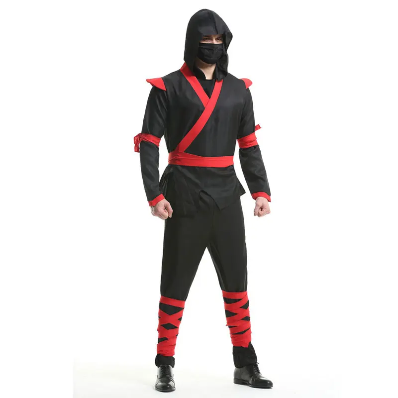 

Japanese Ninja Men's Warrior Cosplay Suit Costume Adult Halloween Carnival Parade Masquerade Stage Ninja Role Play Party Dress