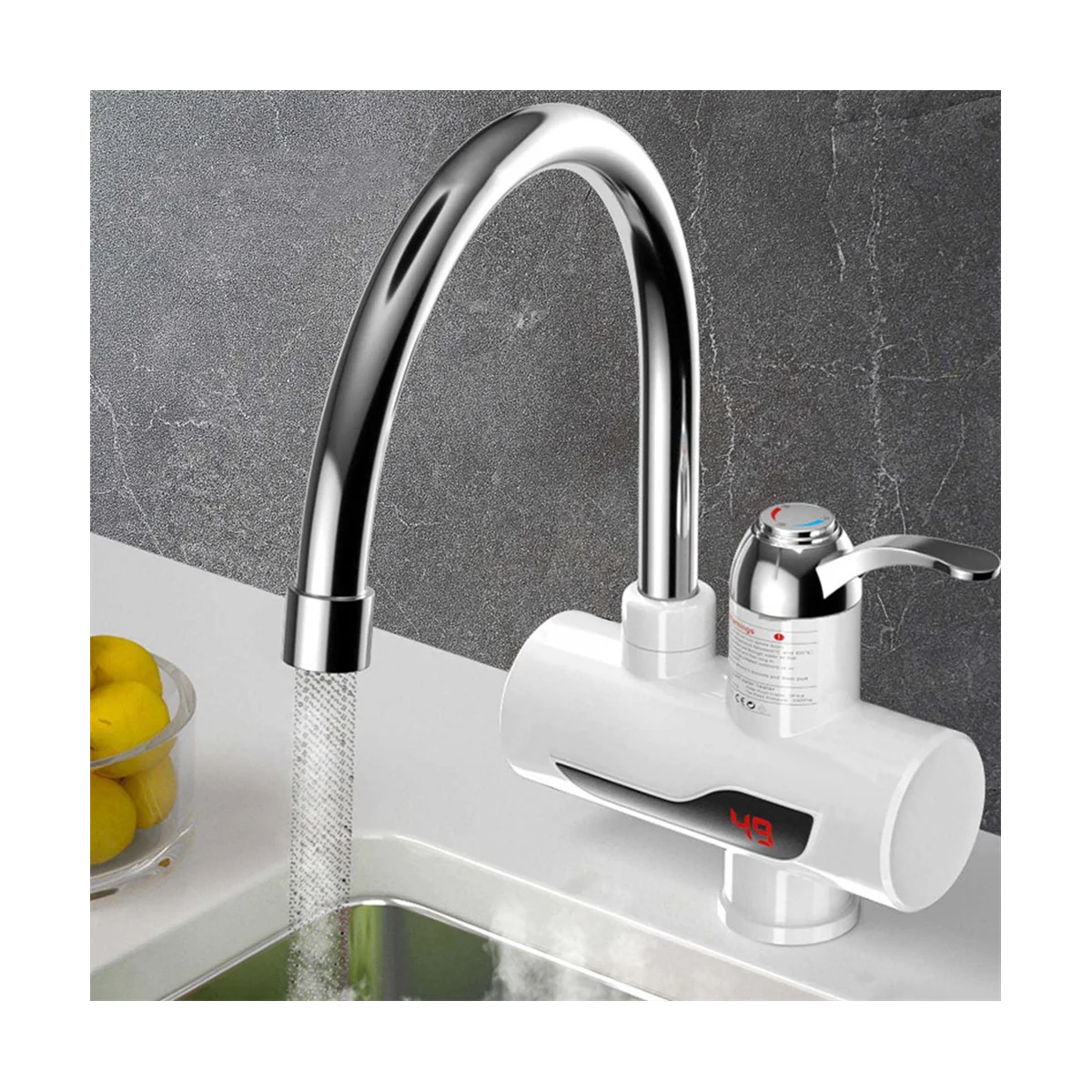 

Instant Water Heater Electric Kitchen Hot Water Faucet Heater Tap Cold Heating Faucet Tankless Water Heater EU Plug