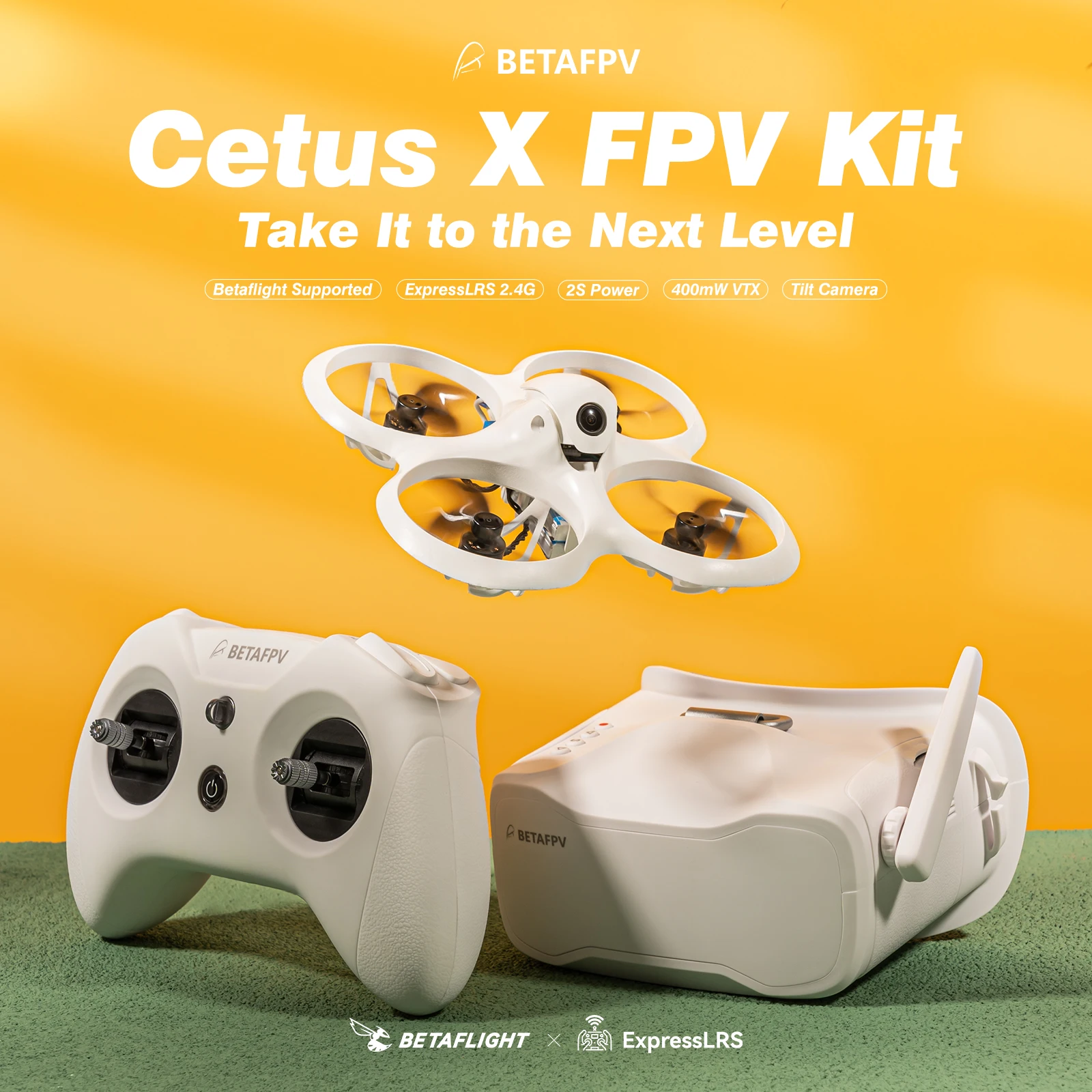 BETAFPV Cetus X Brushless Quadcopter Frsky/ELRS Version FPV Racing Camera Drone Quadcopter Analog VTX thumbnail 3