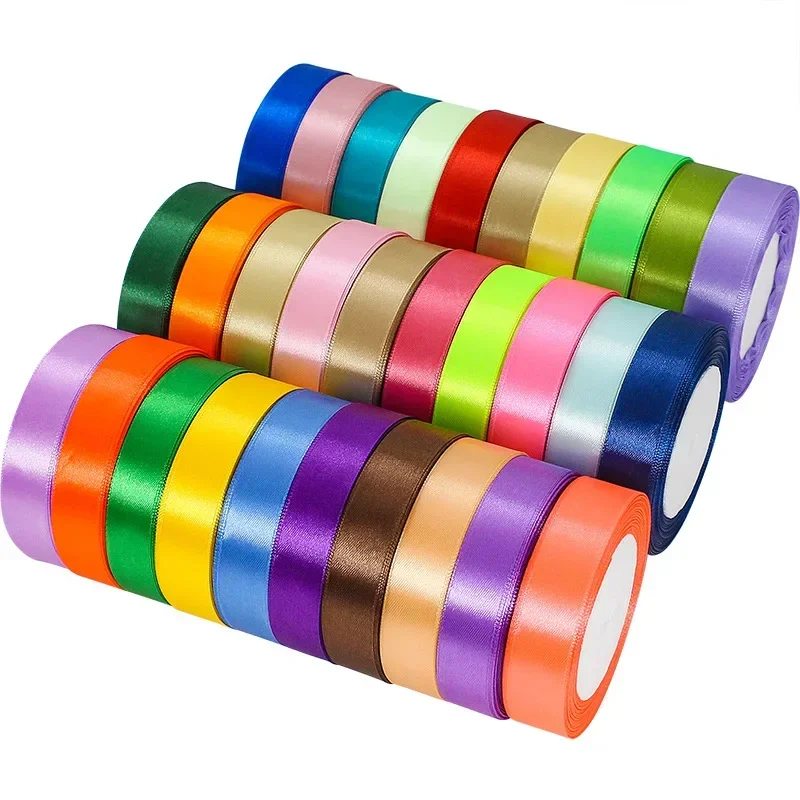 Satin Ribbon Roll for Home Decor, Wedding, and Gift Wrapping - 22 Meters