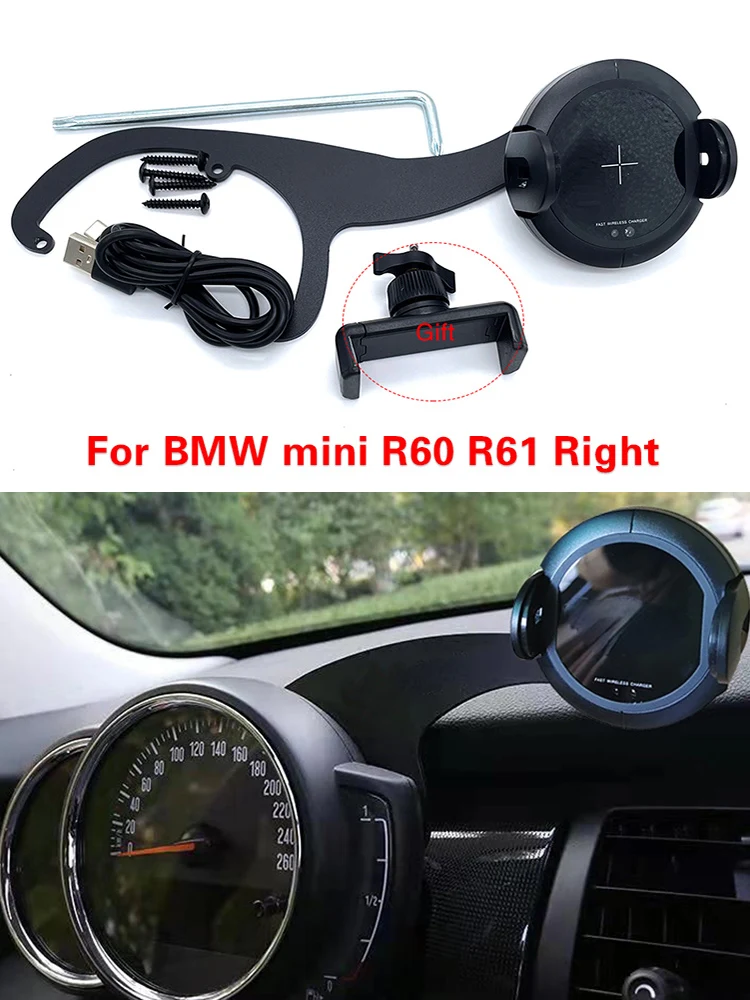 15w Magnético Wireless Charging Car Phone Holder Compatible Con Mini Cooper  S Jcw R60 F60 R55 R56 F54 F55 F56 Iphone 12 Pro Max Magsafe