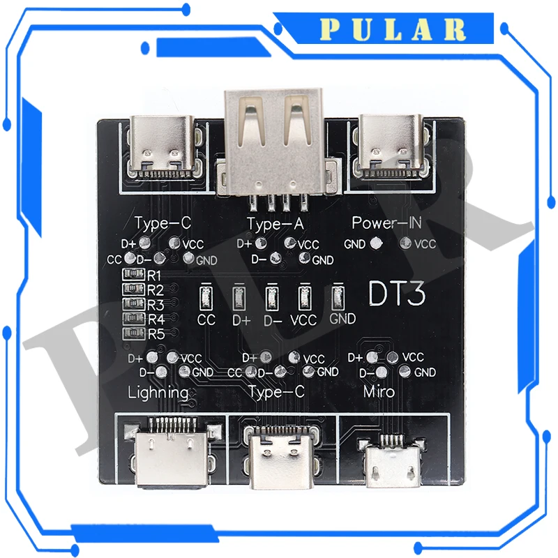 Enhanced Multi-Platform USB Cable Testing Tool - Short Circuit & On-Off Detection Board