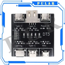 Enhanced Multi-Platform USB Cable Testing Tool - Short Circuit & On-Off Detection Board (DT3)
