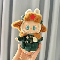For 17 cm Labubu Clothes Pendant for Labubu Sitting Party Outfit Baby Clothes for Winter Coat Set 1
