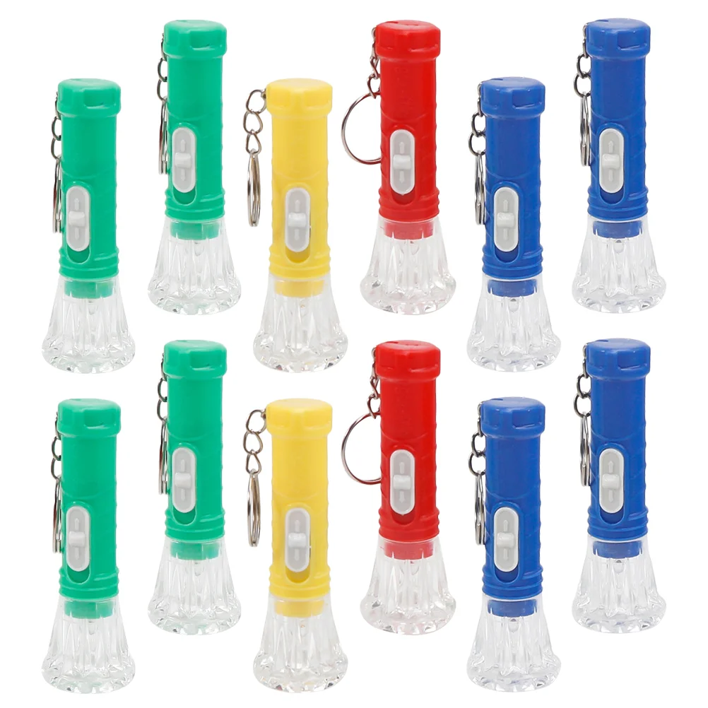20 Pcs Mini Led Flashlight Keychain LED Mini Torch Supply Rechargeable Led Flashlights Decor Kids Hanging Lighting Tool