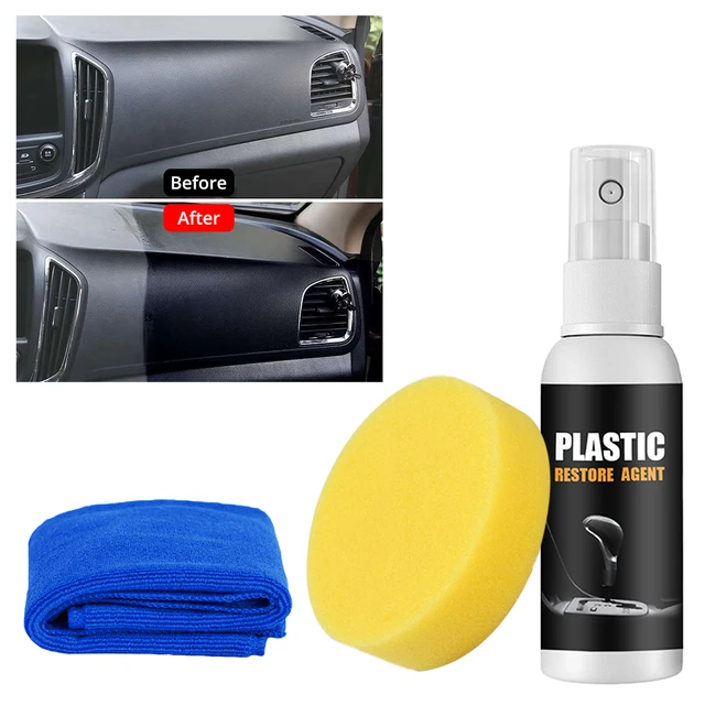 30ml/50ml Plastics Refreshing Coating Agent Car Refurbishment Cleaning  Agent Plastics Parts Refurbish Agent Car Exterior - Plastic & Rubber Care -  AliExpress