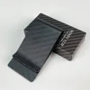 3K Twill Black Genuine Carbon Fiber Slim Credit Card Holder Wallet Carteira for Men Money Clip 3