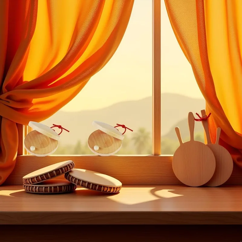 DIY Wooden Percussion Instruments for Classroom - Practical Rhythm Instruments for Home Use Practical and Compact Object