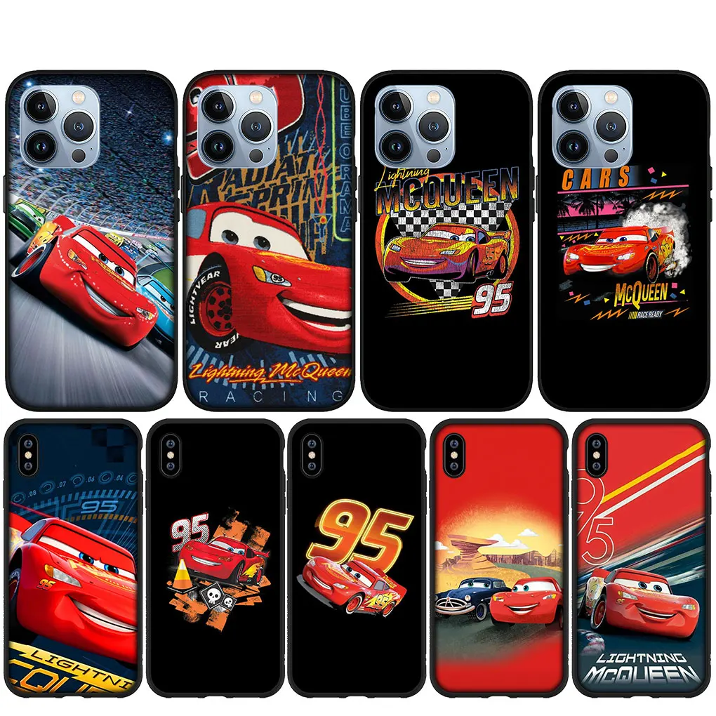 Cars Lightning McQueen 95 Cover Phone Casing for iPhone 14 13 12 Mini 11  Pro X XR XS Max 6 7 8 6S Plus + SE Soft Case