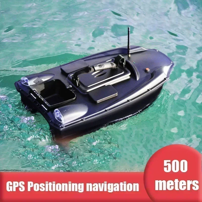RC Bait Boats T888 500M 40 Fishing Points 2.4G 25km/h Automatic Cruise Return 3KG Bait Load High-power Dual Motor 2 Boxes