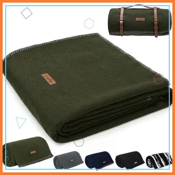 Heavy Wool Camping Blanket 1