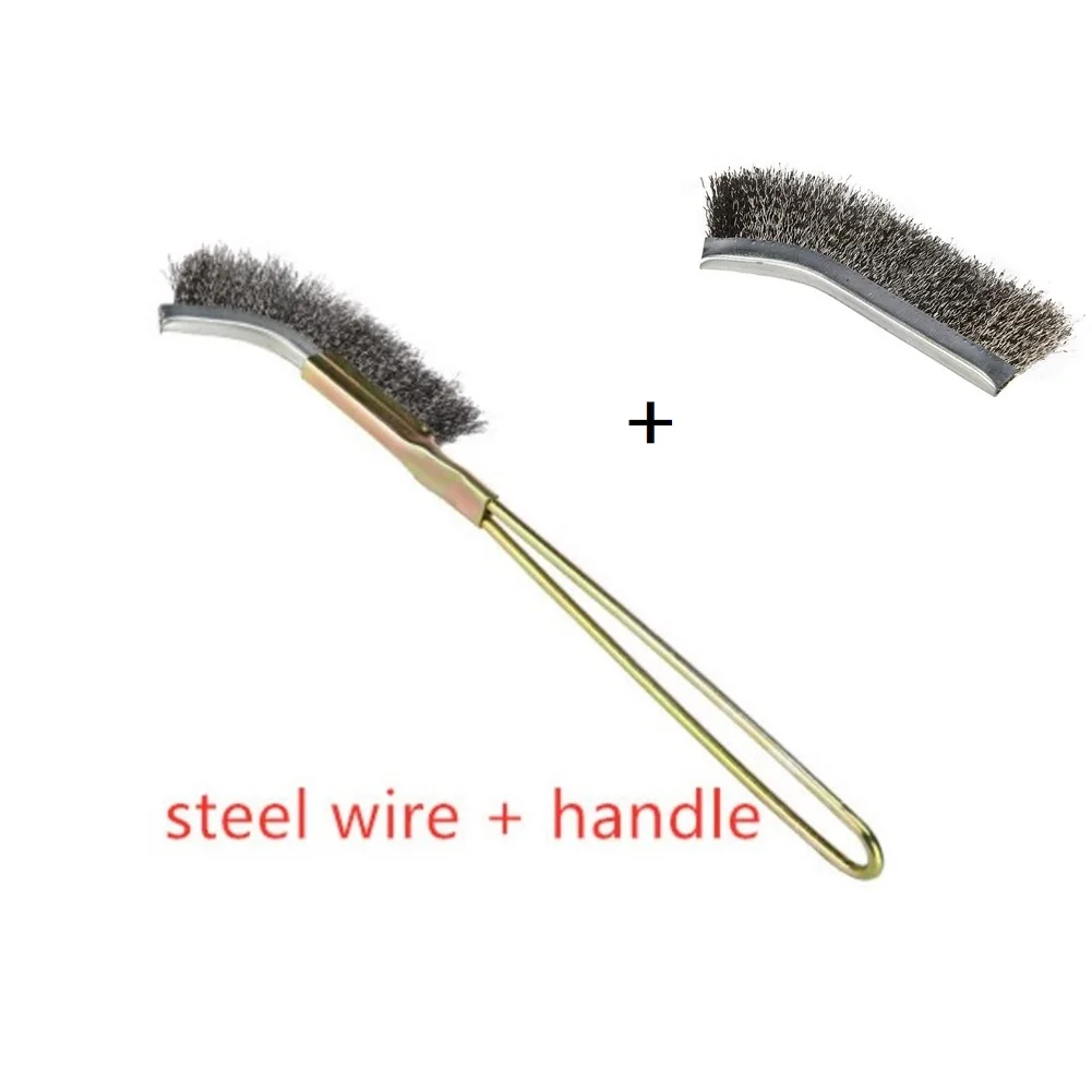 

Mini Wire Brush Brass Nylon & Steel Brushes Rust Remover Cleaning Polish Grinder Metal Brushes Cleaning Tools Home Kits