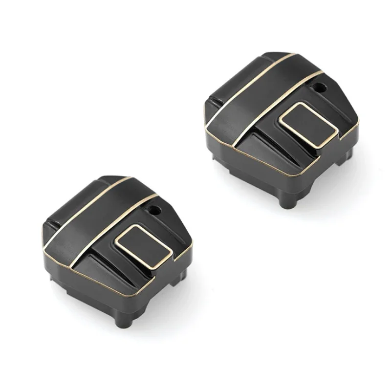 

2pcs Black Coating Brass Differential Cover for Axial SCX10 PRO 1/10 RC Crawler Car Upgrade Parts Accessories