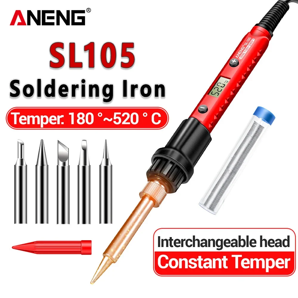 Kitdepistolaparasoldar60W,equipodesoldadurarápidaANENGSL105110V/220V,estacióndeReparación,puntadelápizdecalor,herramientasdereparaciónprofesionales-AliExpress