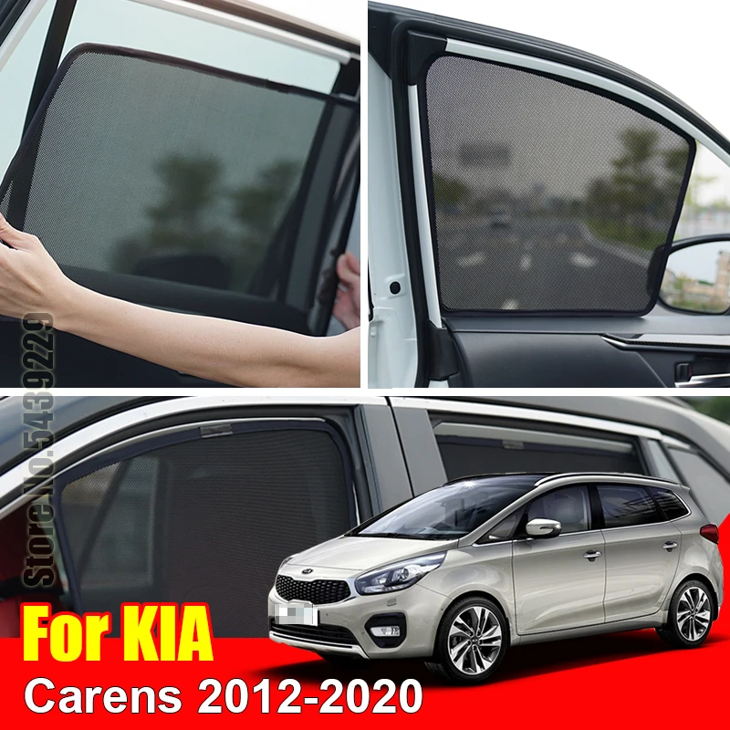 For Kia Carens 20122020 Car Window Sunshade Uv Protection Auto Curtain Sun Shade Visor Net Mesh