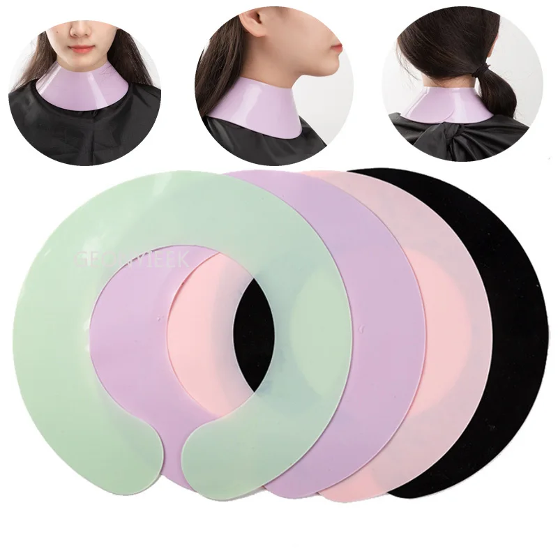 

Sdotter Silicone Stylist Cutting Collar Hair Dyeing Shawl Waterproof Neck Cape Wrap Cover Barber Hairdressing Hair Coloring Acce