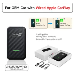 Wireless CarPlay and Android Auto Adapter for Seamless Smartphone Integration (U2W Plus)
