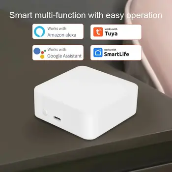Zigbee 스마트 멀티 모드 게이트웨이, 와이파이, 블루투스 호환 허브 브리지, SmartLife 앱, 음성 제어, 투야 알렉사 구글 홈으로 작동
