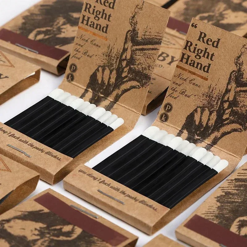 Description Picture 5 of item10 Boxes Match high-end creative personalized retro match disposable match box birthday wedding gifts for guests party favors